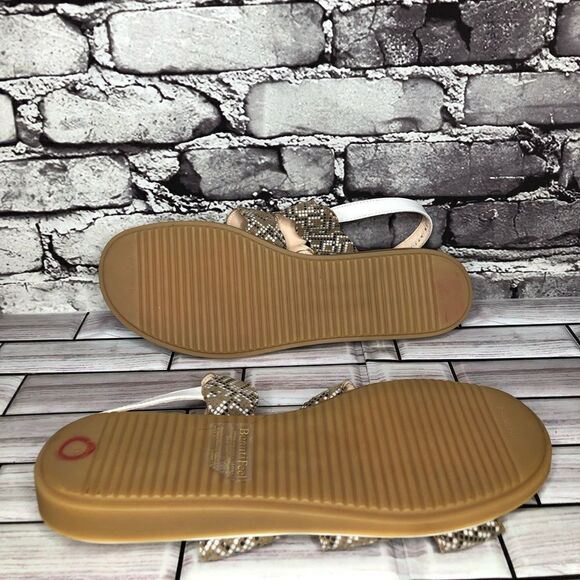 Beautifeel Taupe Patent Leather White Dotted Strap Sandals Women Sz 41EU/10.5US - Picture 15 of 16